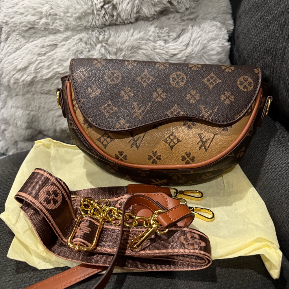 Elegant Monogram Crossbody Bag